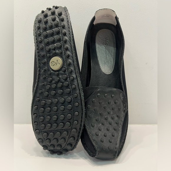 Y-3 black rubber and canvas slip on boat shoe. - Picture 2 of 2